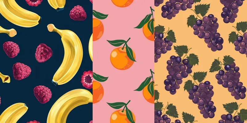 Seamless Fruit Patterns generated by undefined