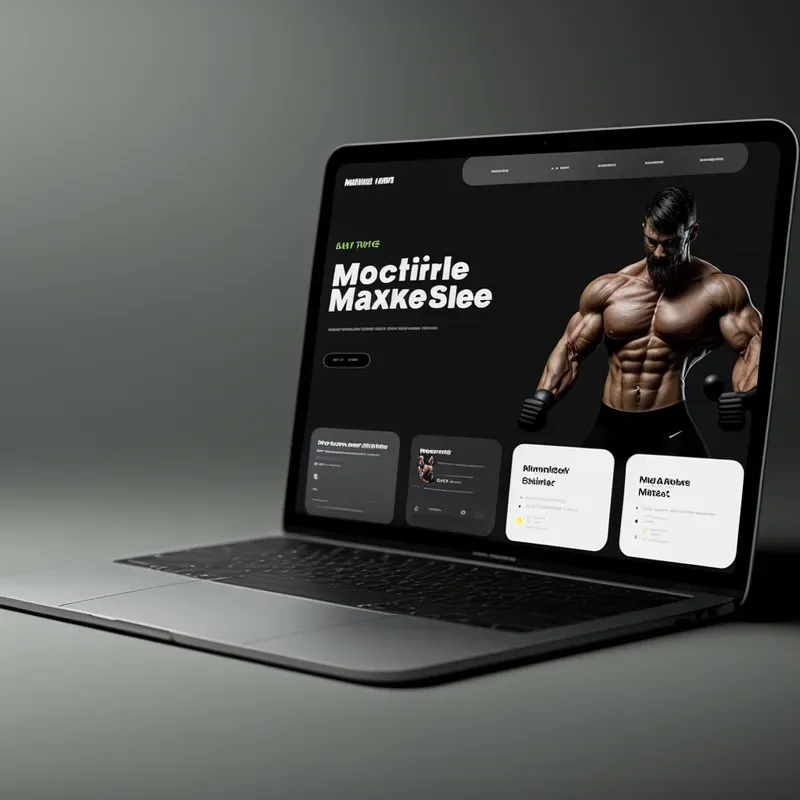 Website Mock-ups On Laptops
