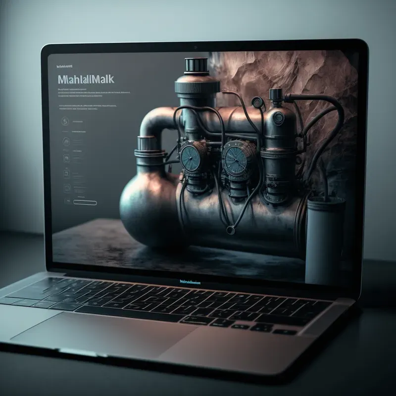 Website Mock-ups On Laptops