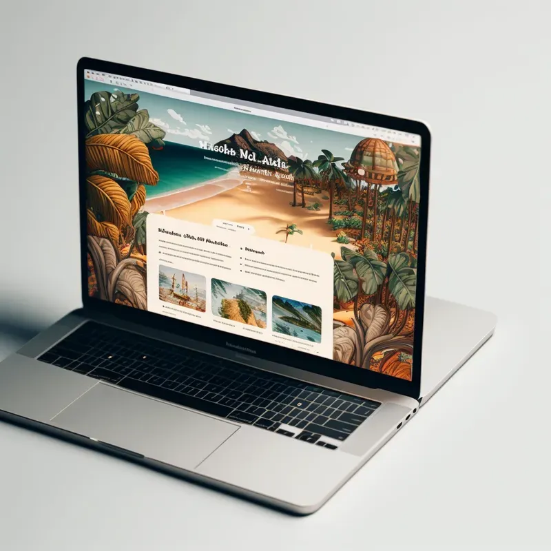 Website Mock-ups On Laptops
