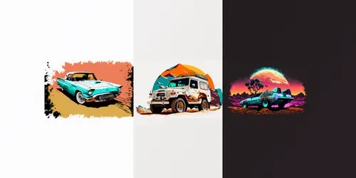 Classic Car Posters generated by midjourney