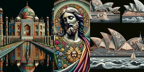 Sculptures To Embroideries generated by dalle