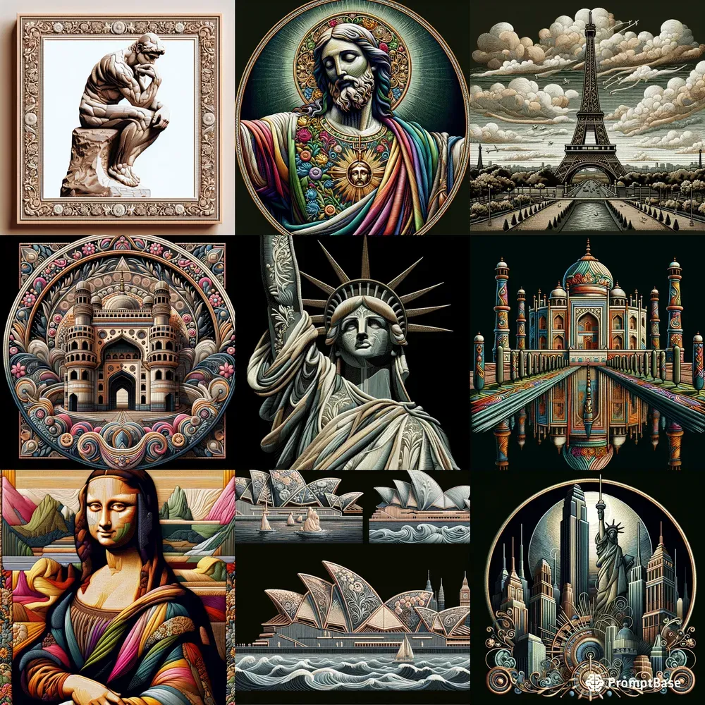 Sculptures To Embroideries