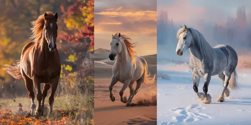 Customizable Majestic Horse Art generated by undefined