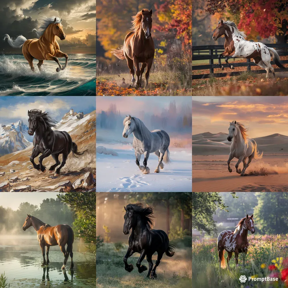 Customizable Majestic Horse Art