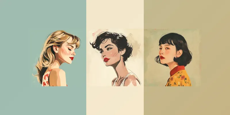 Retro Women Hairstyles generated by undefined