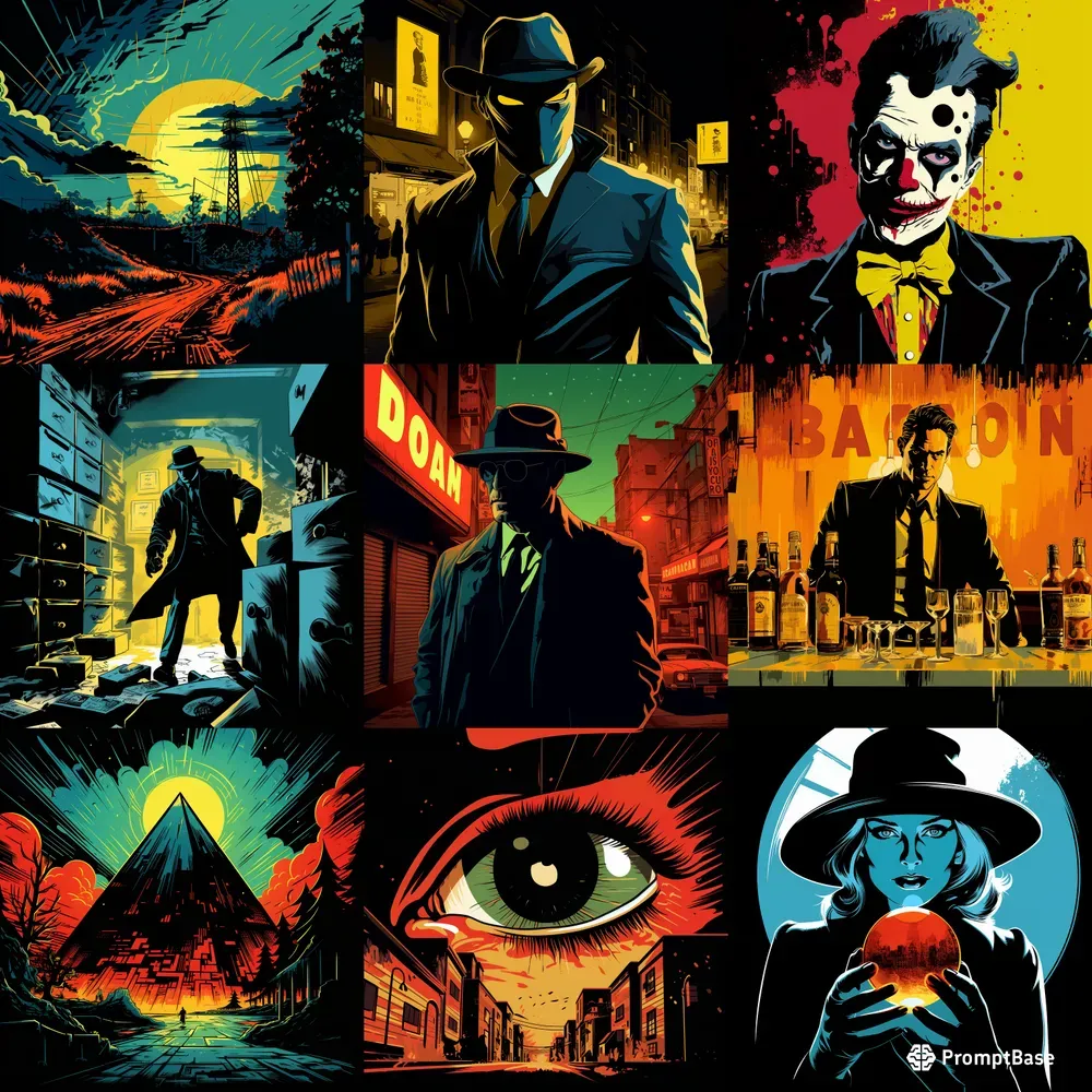 Noir Style Color Comics