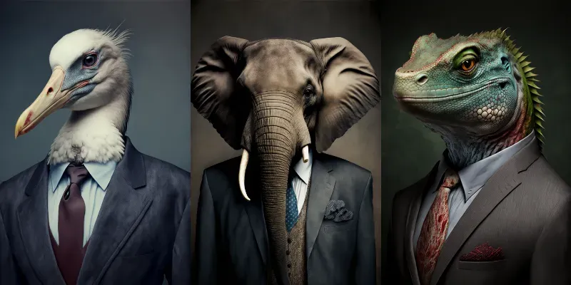 Animal Head Avatars generated by undefined