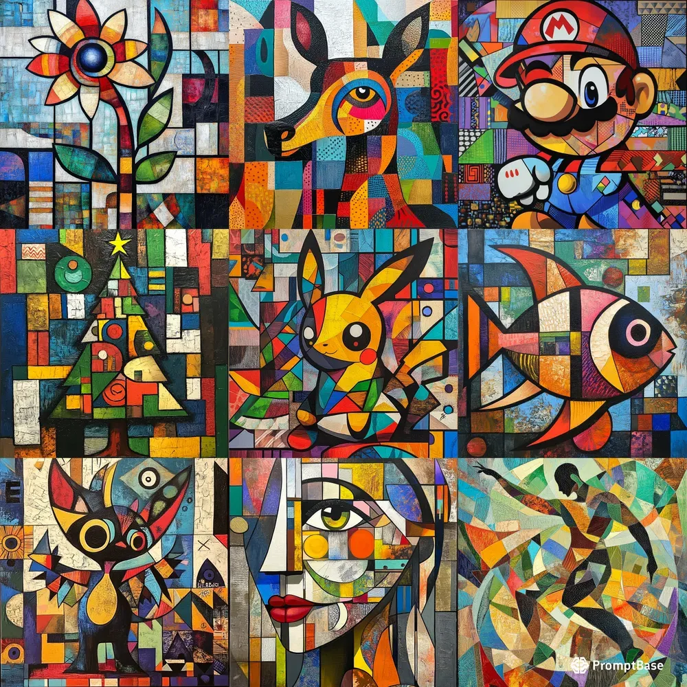 Cubist Pop Art