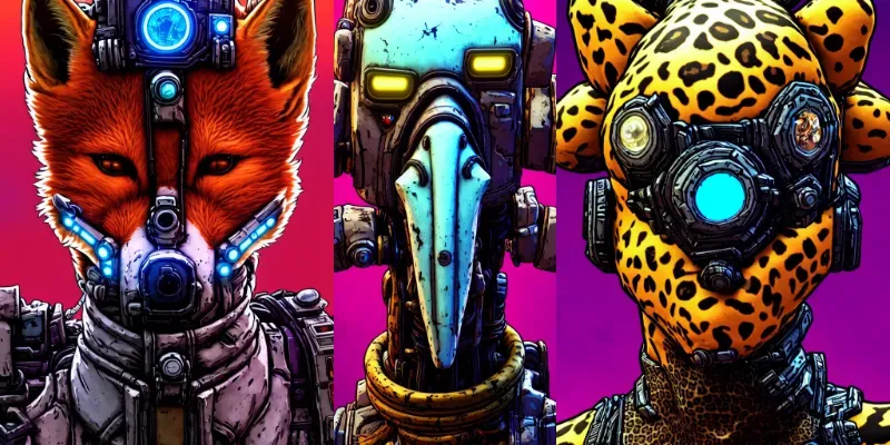 Borderlands Style Animals generated by undefined
