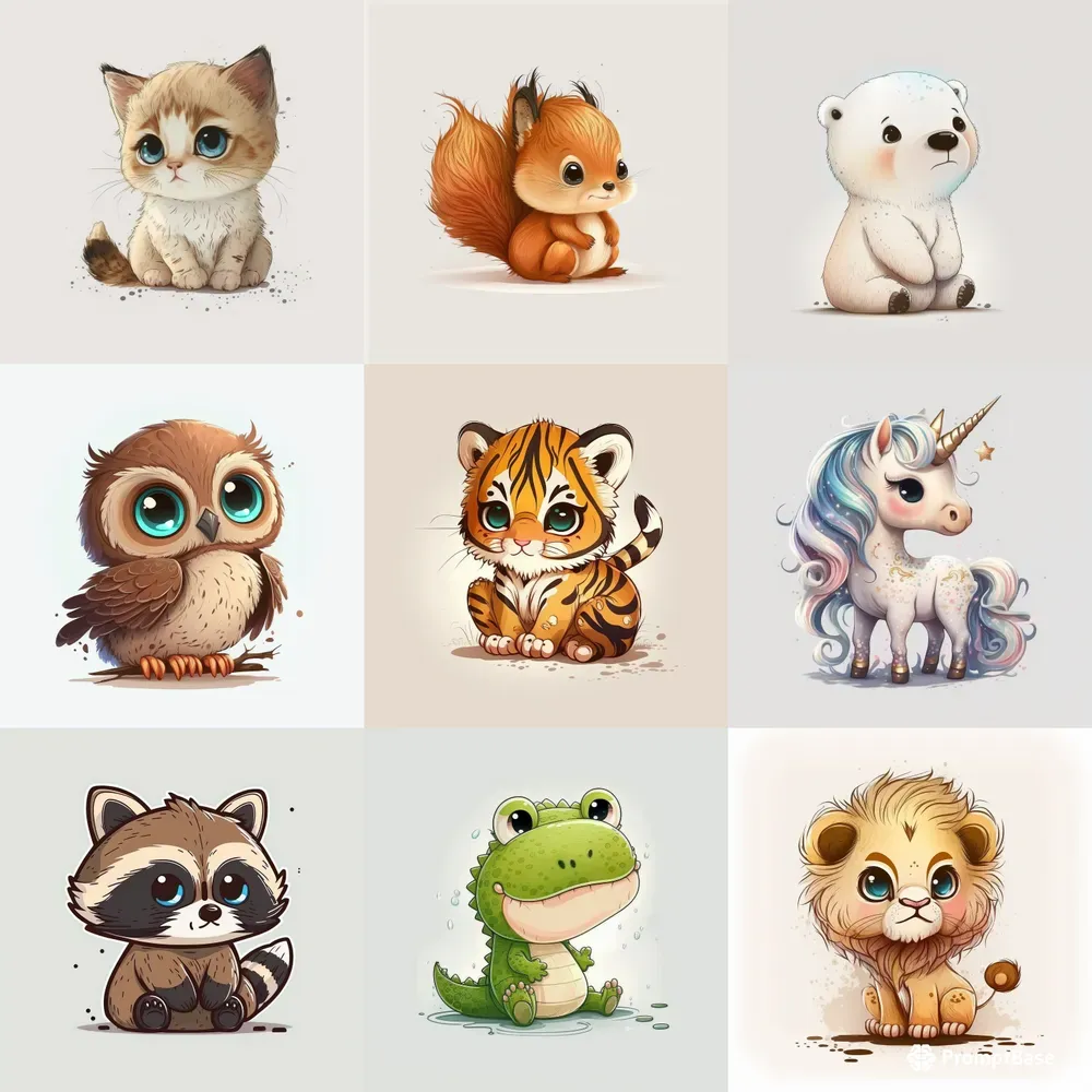 Cute Cartoon Animals