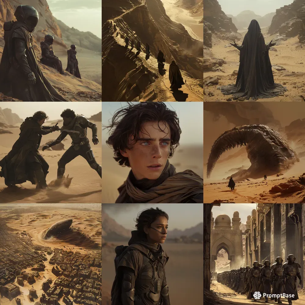 Cinematic Stills Inspired By Dune Movies