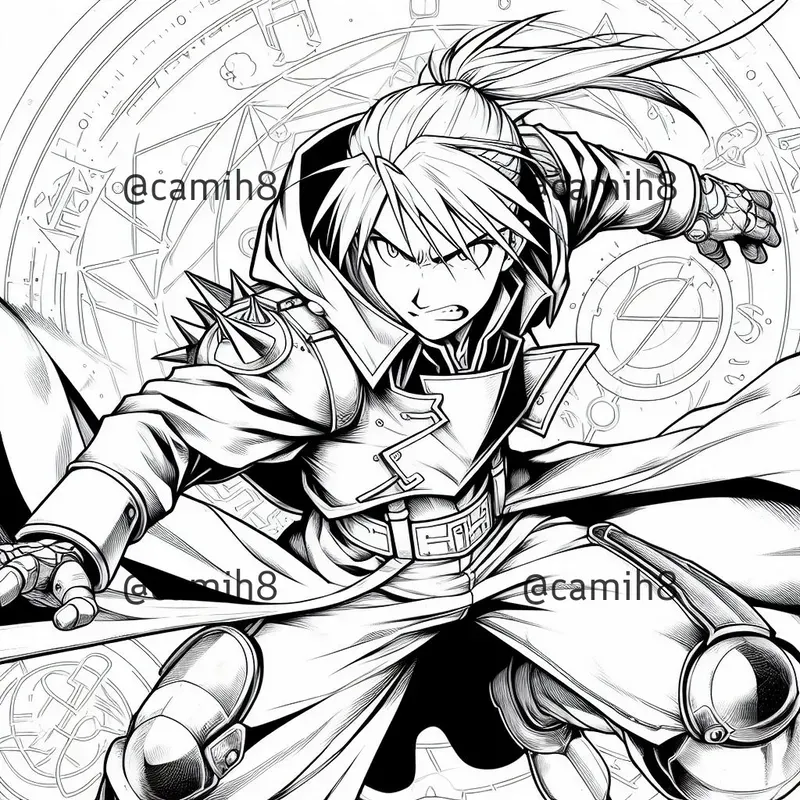 Dynamic Anime Coloring Pages
