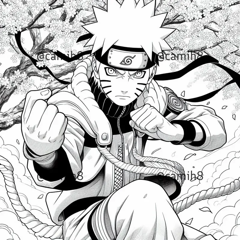 Dynamic Anime Coloring Pages