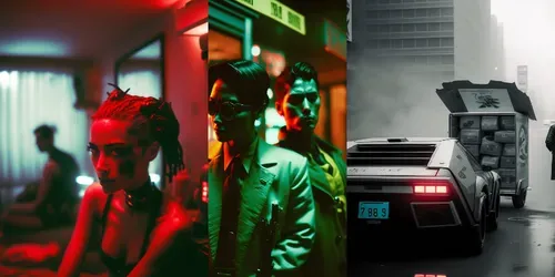 Futuristic Cyberpunk Movies generated by midjourney