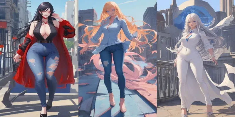 Anime Girls Realistic generated by undefined