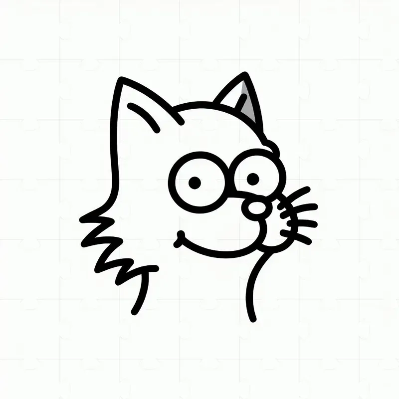 Lineal White Cartoons