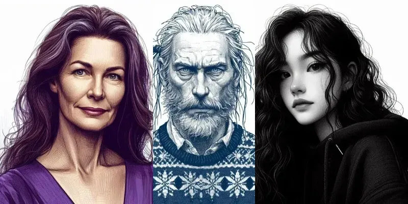 Drawing Portraits generated by undefined