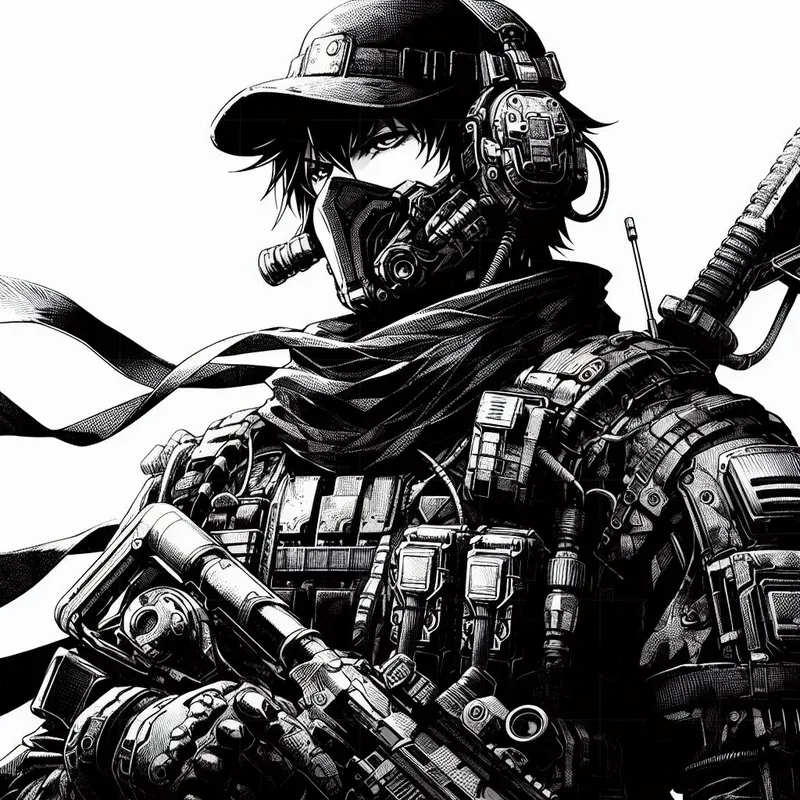 Anime Black And Whites