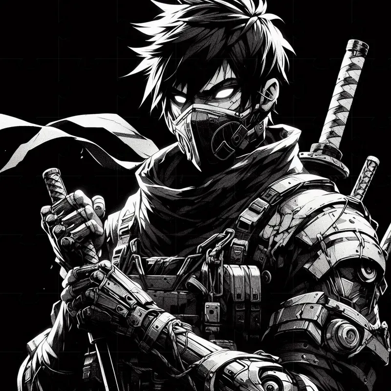 Anime Black And Whites