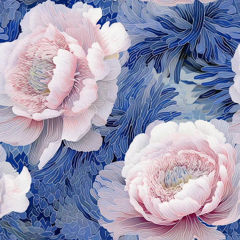 Floral Art Defined By Recursion Patterns