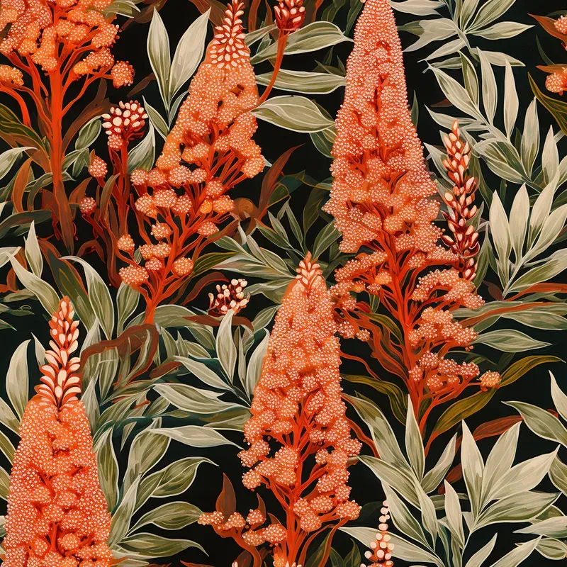 Floral Art Defined By Recursion Patterns