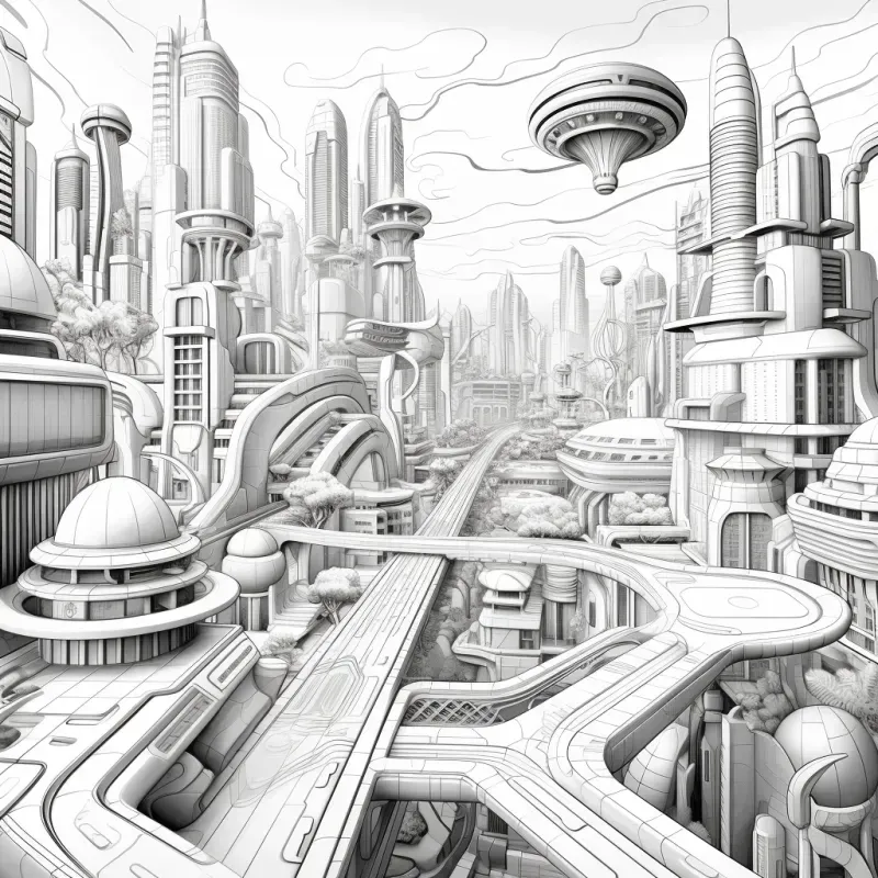 3D Adult Coloring Book Pages Any Scenes