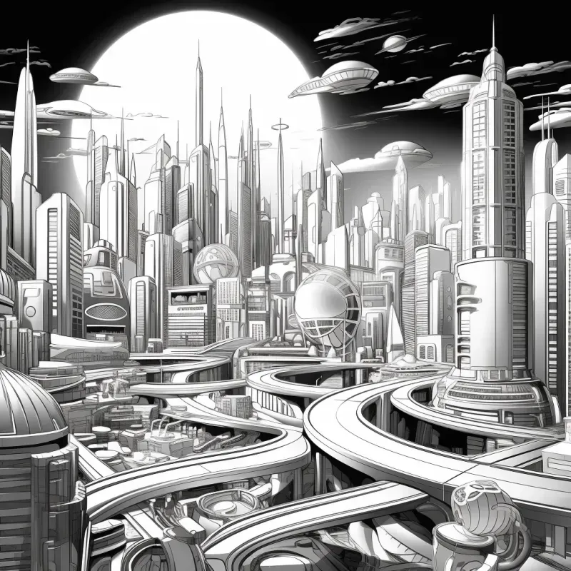 3D Adult Coloring Book Pages Any Scenes