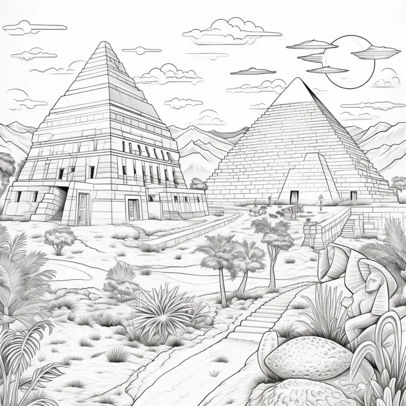 3D Adult Coloring Book Pages Any Scenes