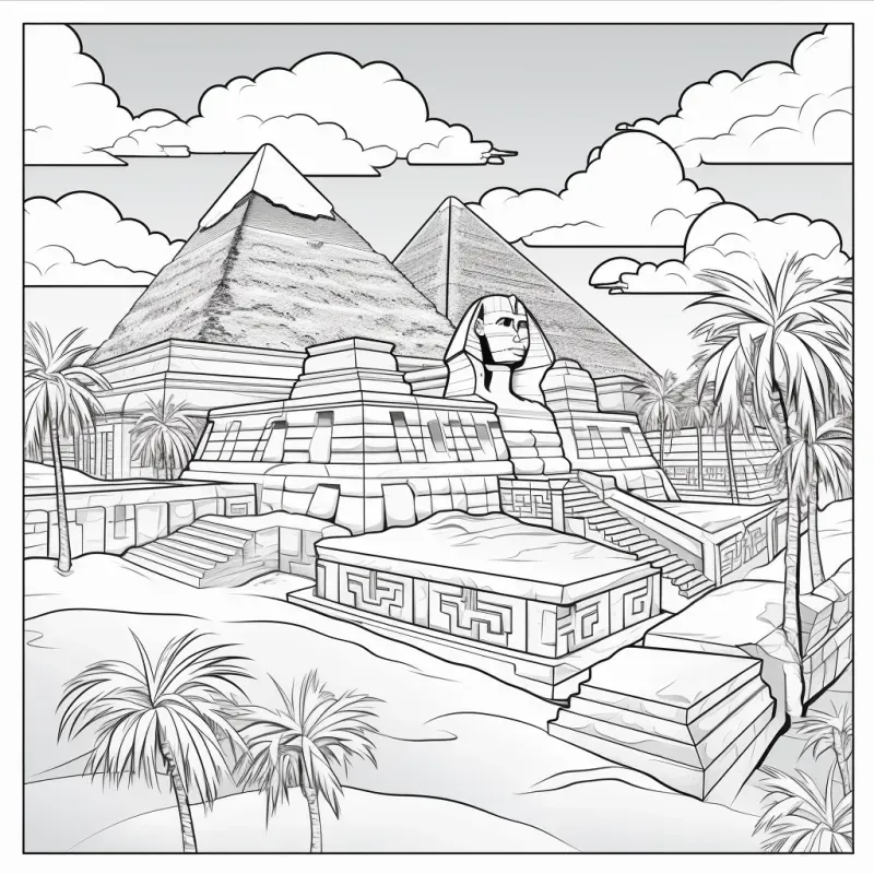 3D Adult Coloring Book Pages Any Scenes