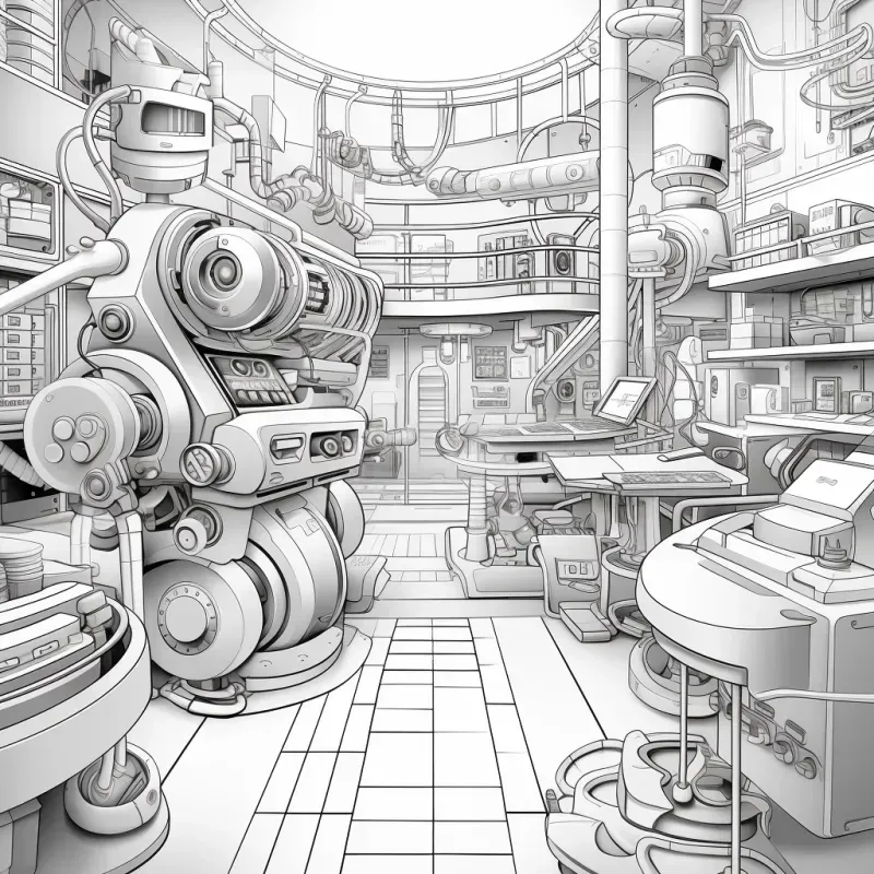 3D Adult Coloring Book Pages Any Scenes