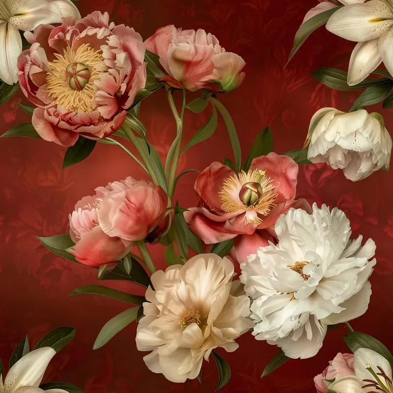 Seamless Exquisite Botanicals