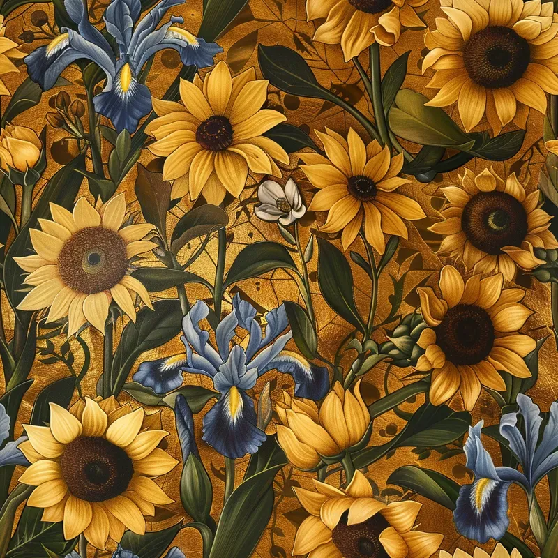 Seamless Exquisite Botanicals
