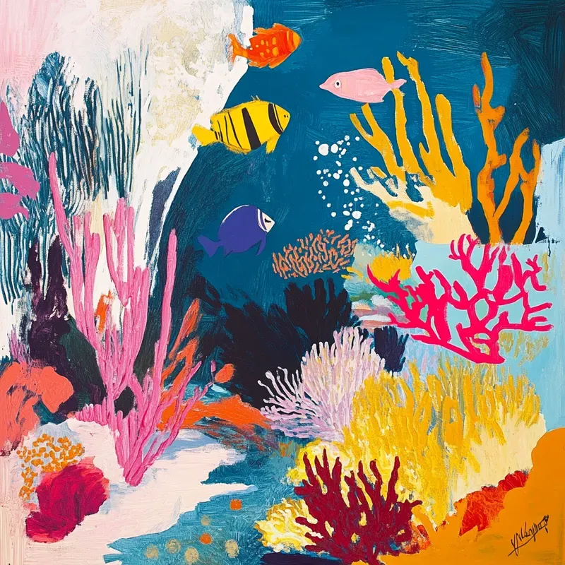 Abstract Expressionism Whimsical Art