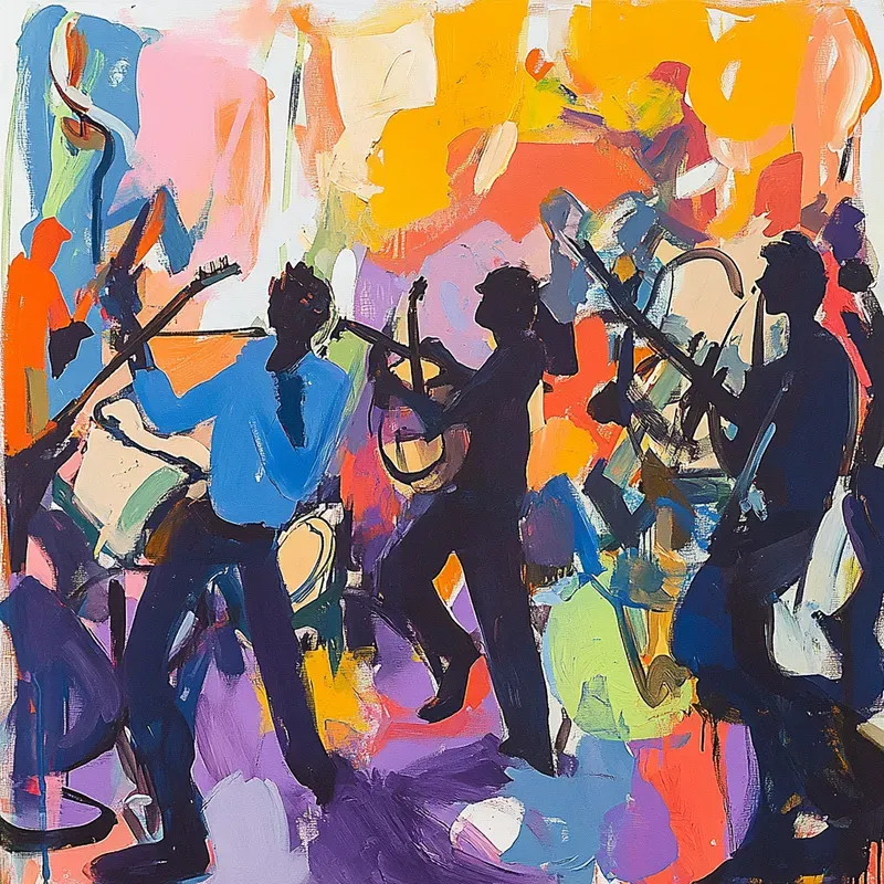 Abstract Expressionism Whimsical Art