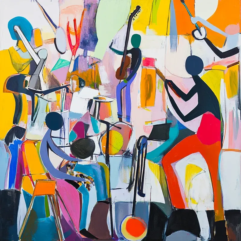 Abstract Expressionism Whimsical Art