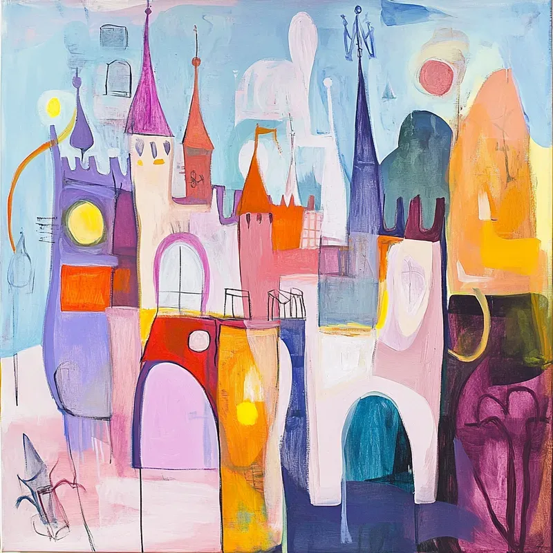Abstract Expressionism Whimsical Art