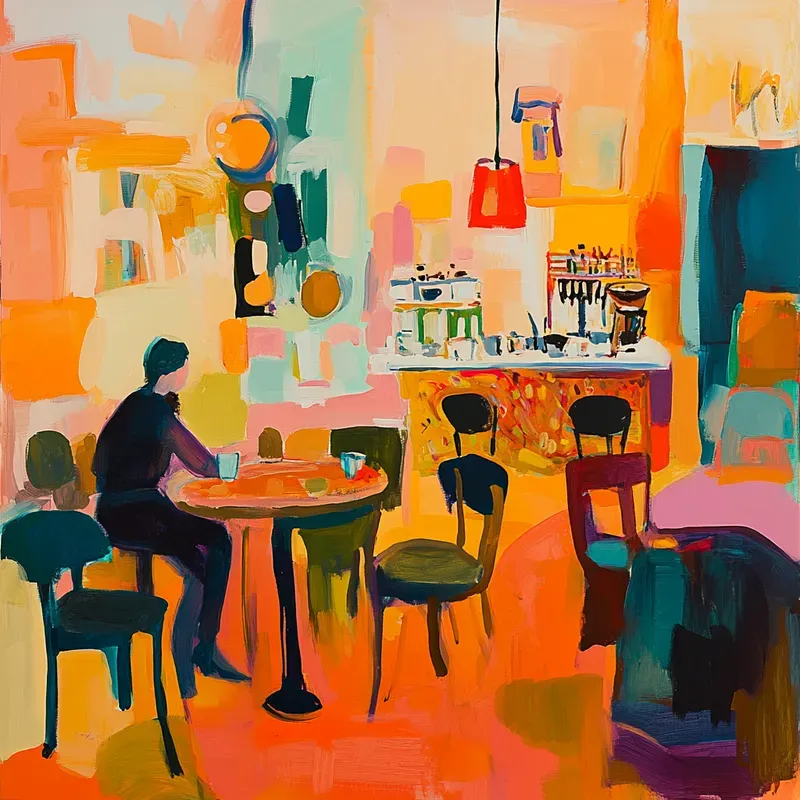 Abstract Expressionism Whimsical Art