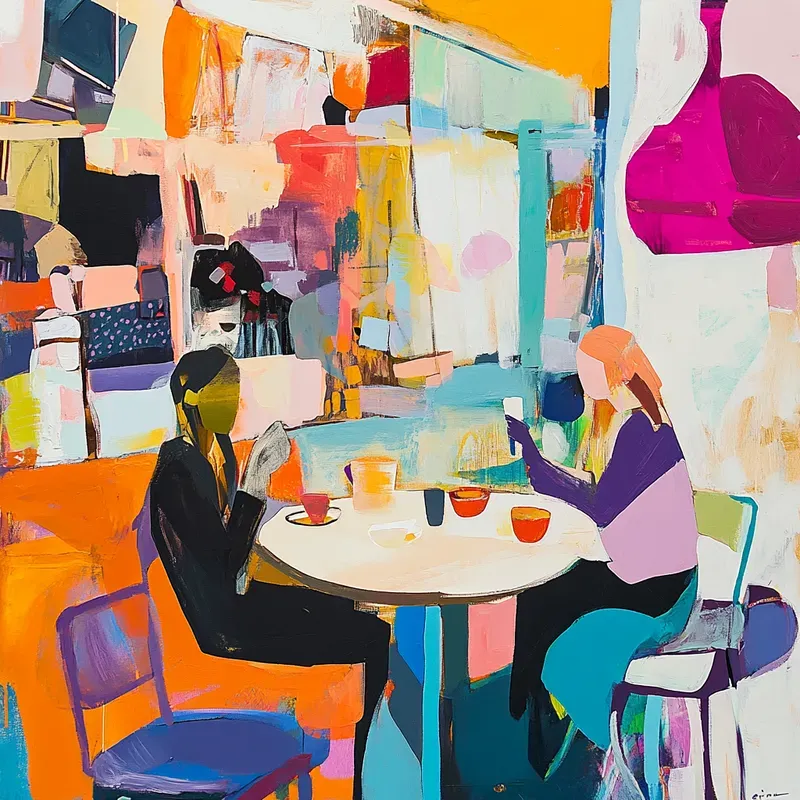 Abstract Expressionism Whimsical Art