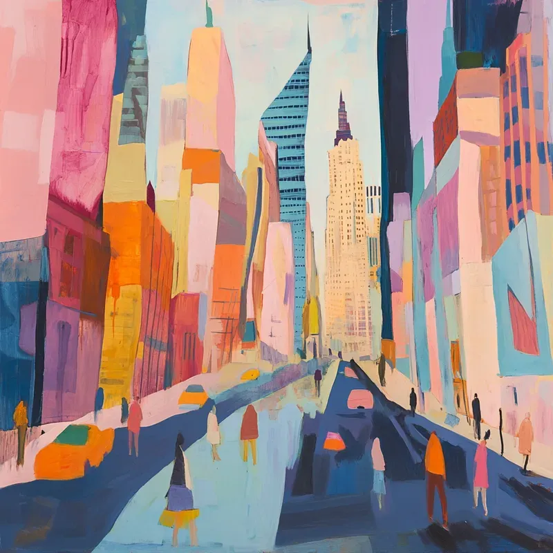 Abstract Expressionism Whimsical Art