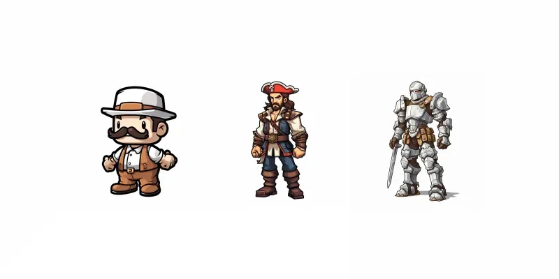 Retro Videogame Characters generated by undefined