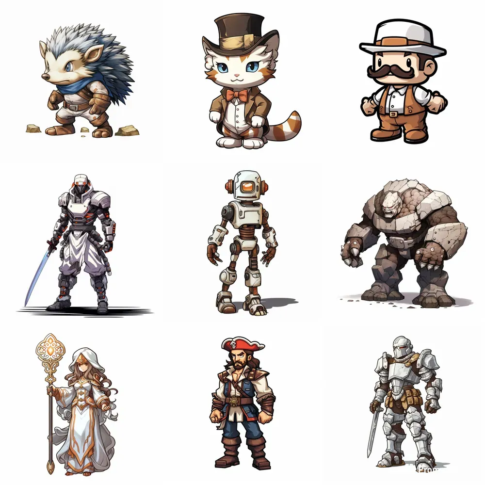 Retro Videogame Characters