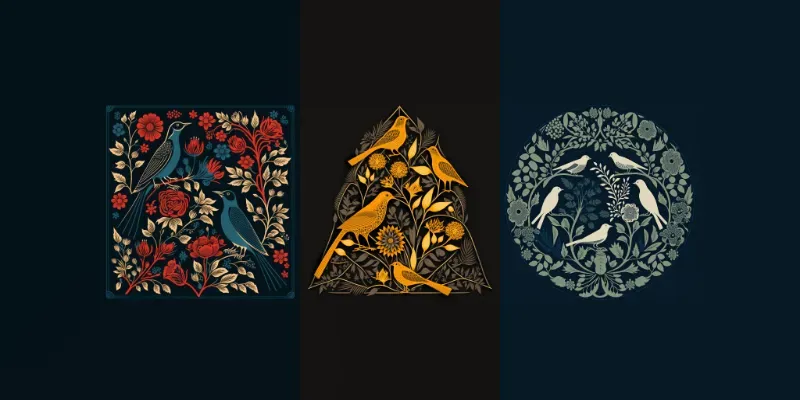 Unique Floral T-shirt Designs generated by undefined