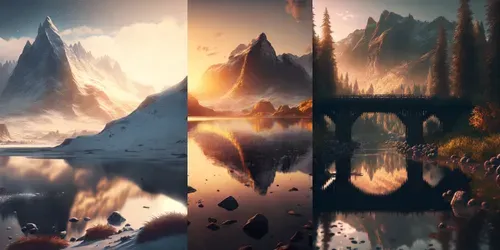 Photorealistic Nature Photography generated by midjourney