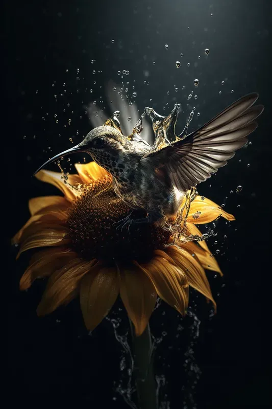 Realistic Epic Portraits As Waterfalls