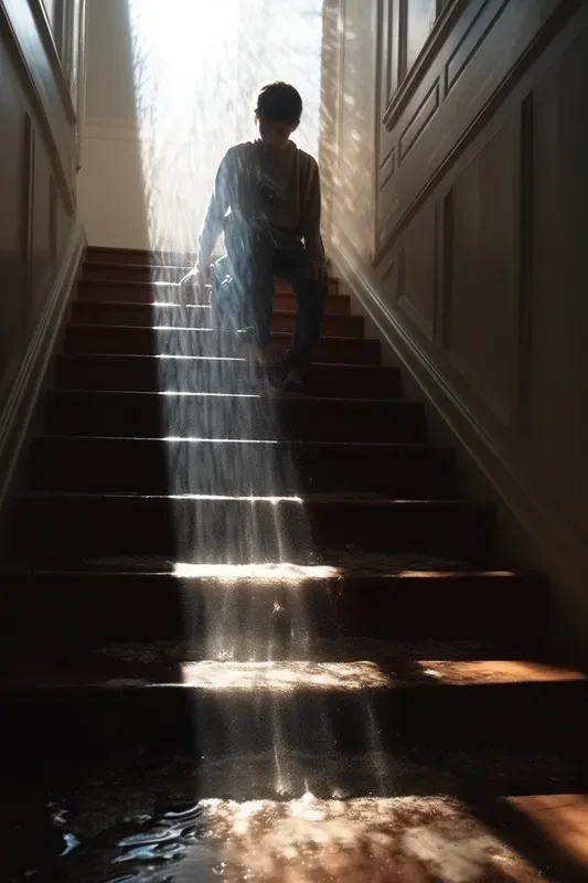 Realistic Epic Portraits As Waterfalls