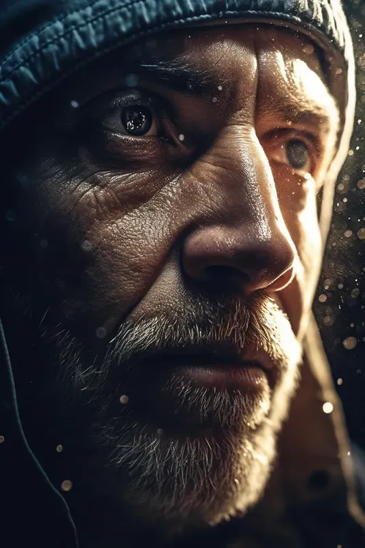 Realistic Epic Portraits As Waterfalls