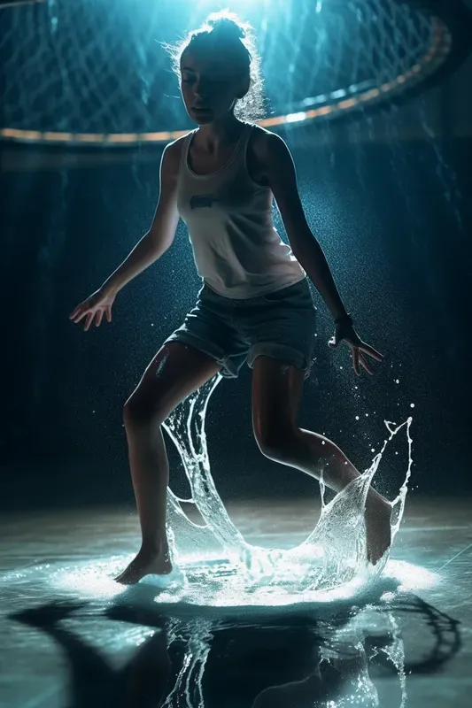 Realistic Epic Portraits As Waterfalls