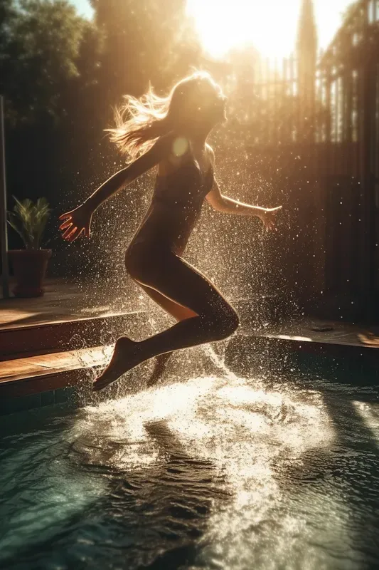 Realistic Epic Portraits As Waterfalls