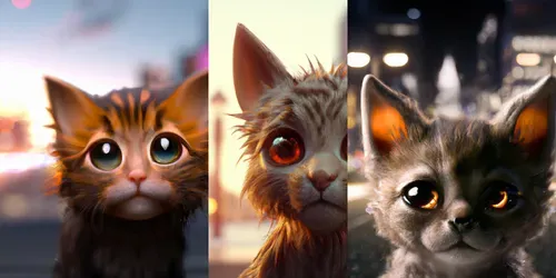 Cute Kitten Characters generated by dalle